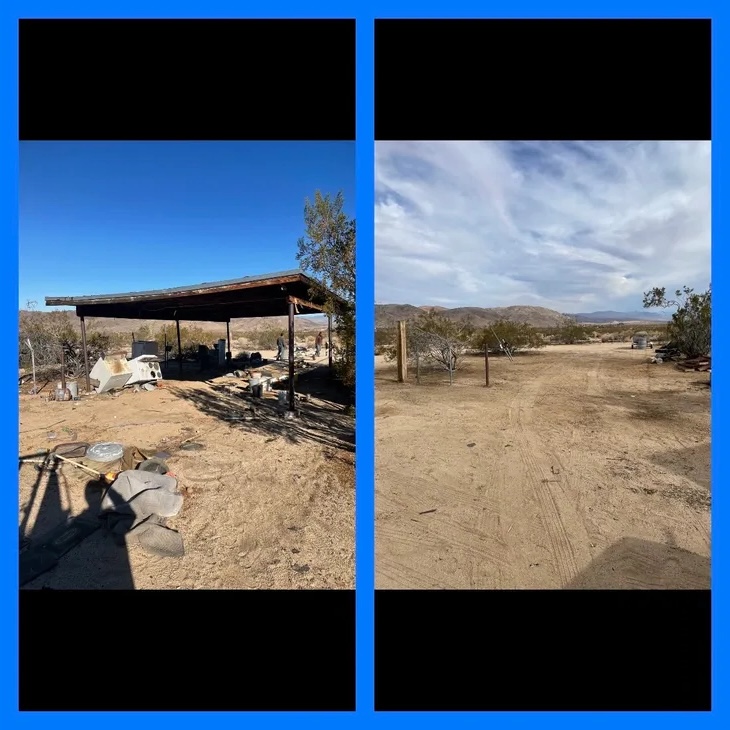 Yard cleanup transformation